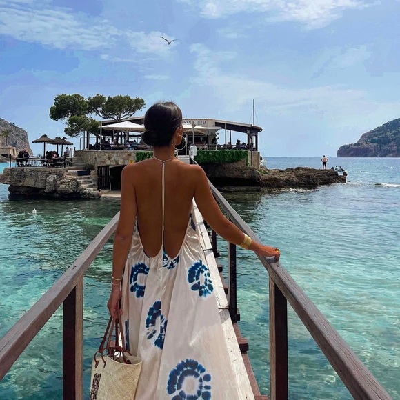 Zara dress maxi oversize fit boho blogger prints casual summer vacation wedding - Picture 9 of 15